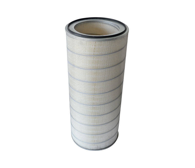 Tong series cartridge filter for pulse-jet baghouse