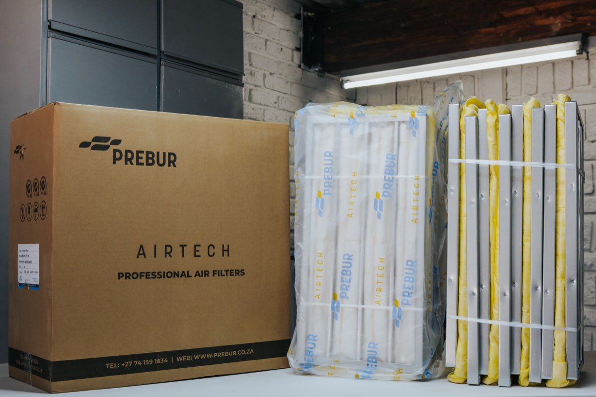 Airtech F9 pocket bag filter wrapped packaging